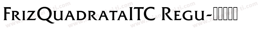 FrizQuadrataITC Regu字体转换